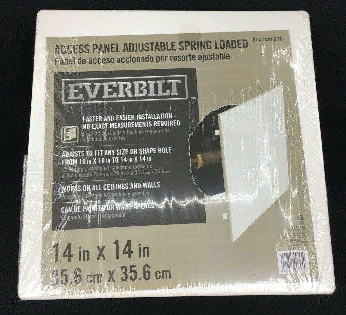 Everbilt 14 in. x 14 in. Adjustable Spring Loaded Plastic Access Panel - Cheap Fitting