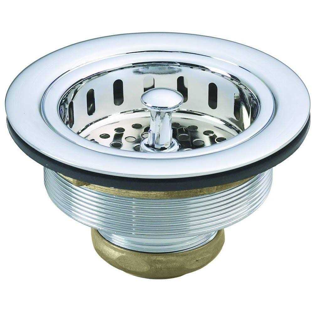 Westbrass Post Style Large Kitchen Basket Strainer D214-62 - Cheap Fitting