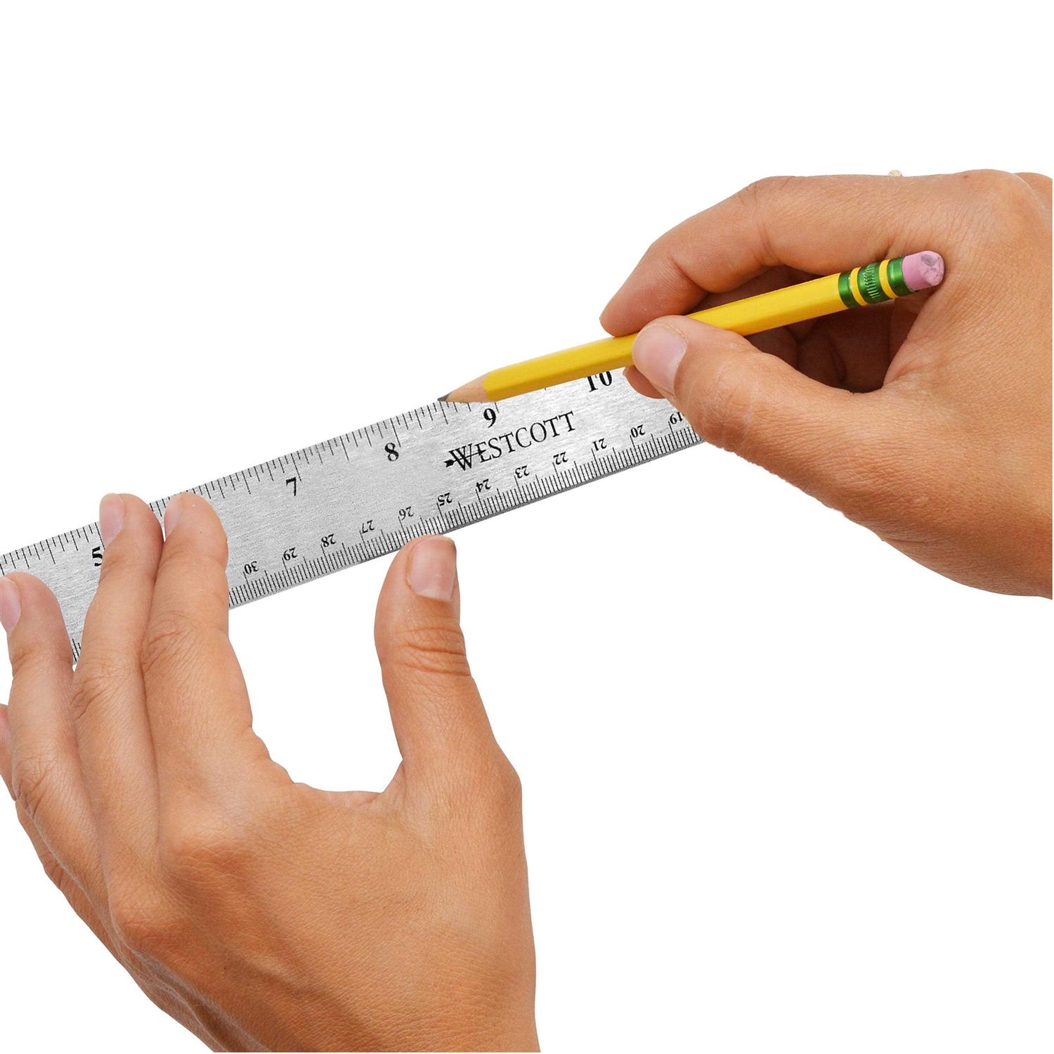 Westcott Stainless Steel Ruler - Cheap Fitting