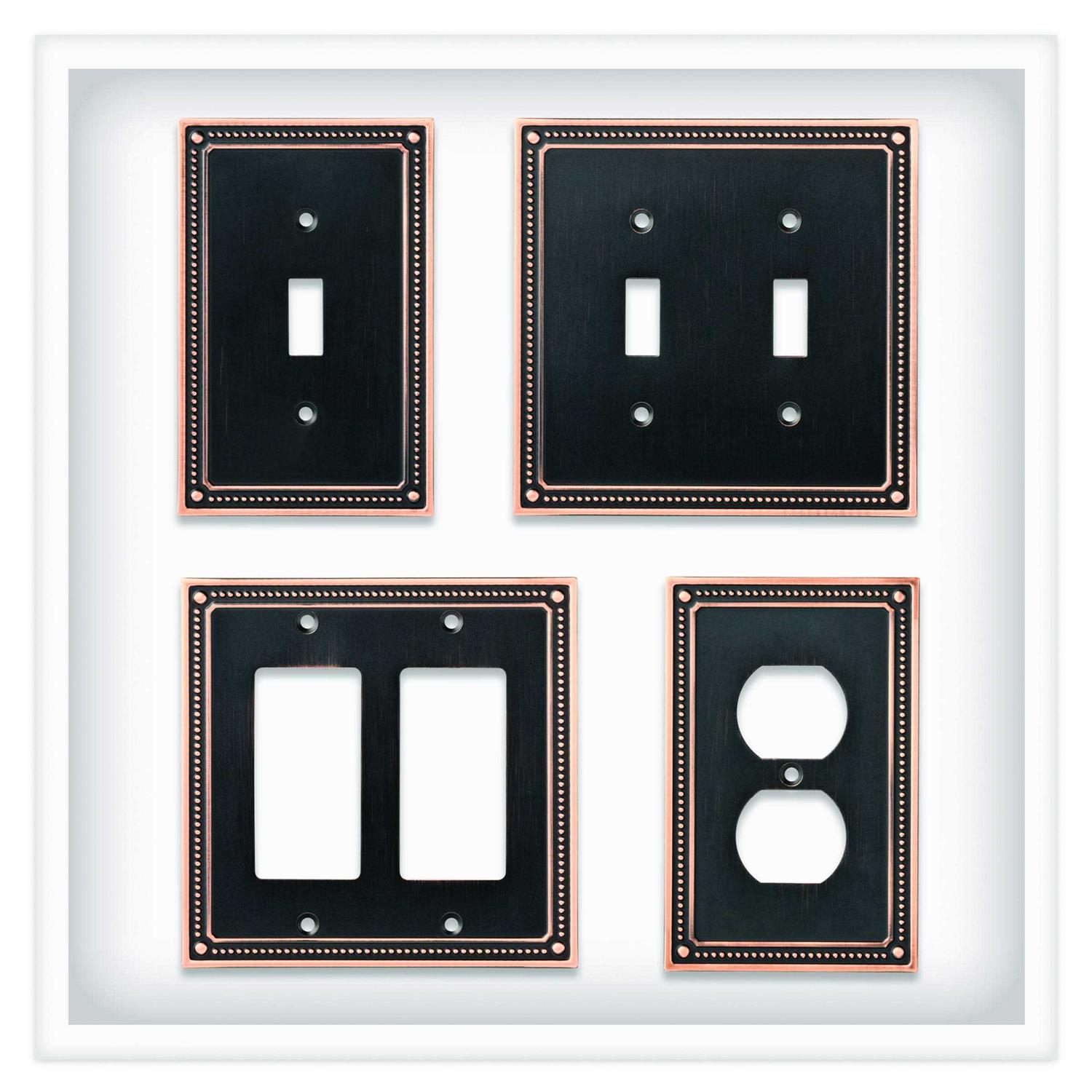 Franklin Brass Classic Beaded Single Duplex Wall Plate - Cheap Fitting