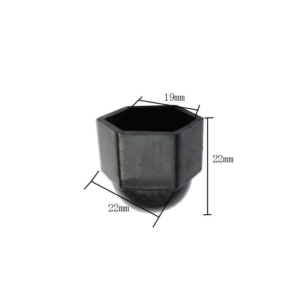 20 Pieces Nut Protection Cover Hex Nut Protection Caps Dome Bolt Nut Protective Caps Covers Hexagonal Screws M12x19mm - Cheap Fitting