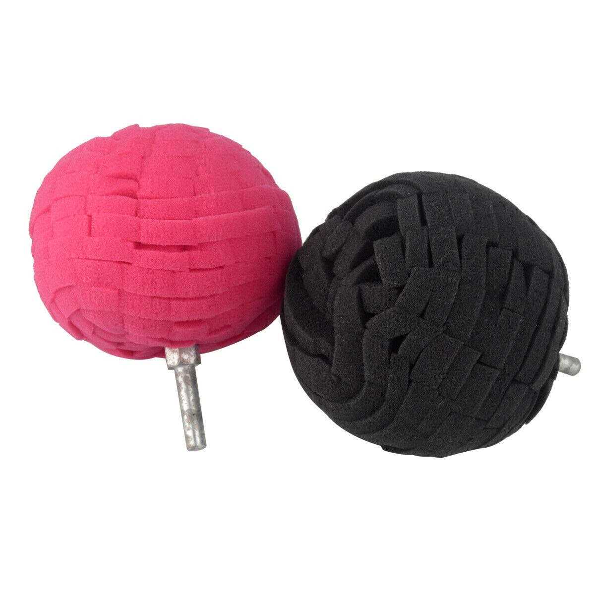 JHD Thboxes 5 Pack Car Wheel Hub Drill Buffing Sponge Pads Kit,Auto Cone Metal Polish Buffing Polishing Ball for Automotive Car Wheels Care Buffing - Cheap Fitting