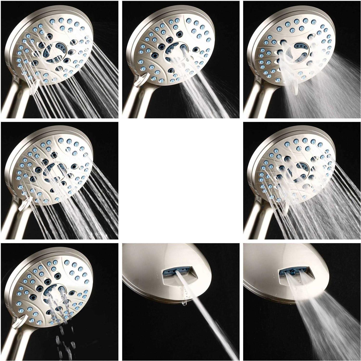 AquaCare High Pressure 8-mode Handheld Shower Head - Cheap Fitting