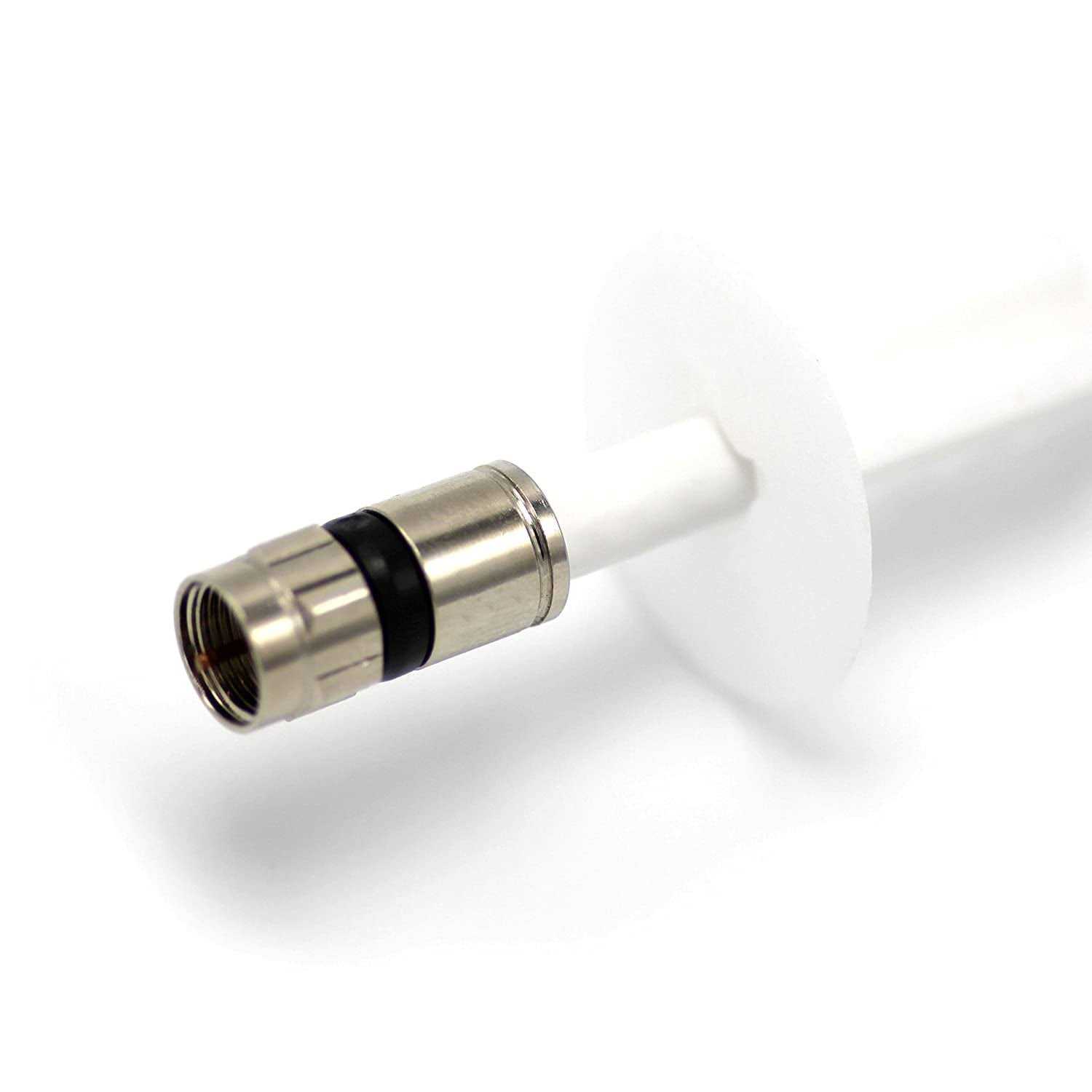 The Cimple Co Single Feed Thru Bushing Rg6 Feed Through Bushing Replaces Wallplates For Coax Coaxial Cable - Cheap Fitting