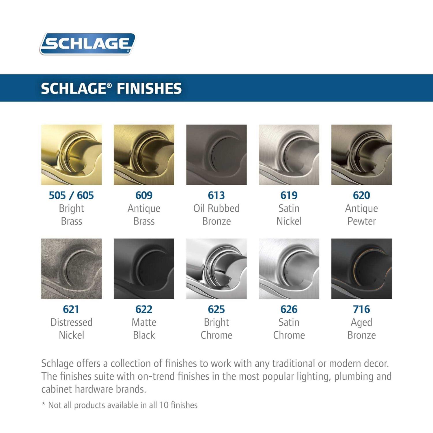 Schlage Andover Knob with Addison Trim F170 AND - Cheap Fitting