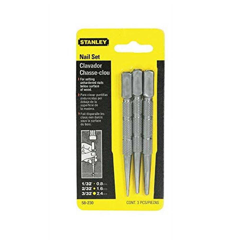 Stanley 3-Piece Nail Set 58-230 - Cheap Fitting