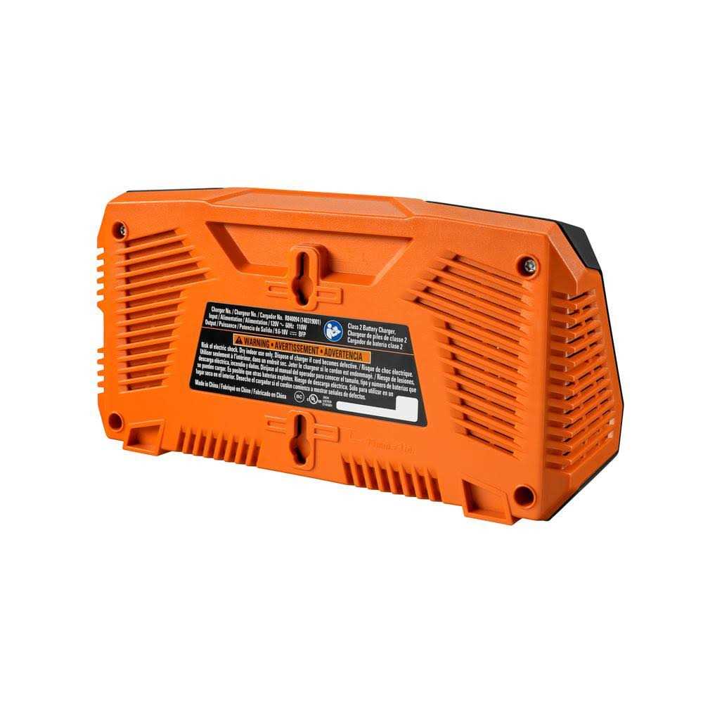 Ridgid AC840094 Gen5x Dual Port Sequential Charger with Dual USB Ports - Cheap Fitting