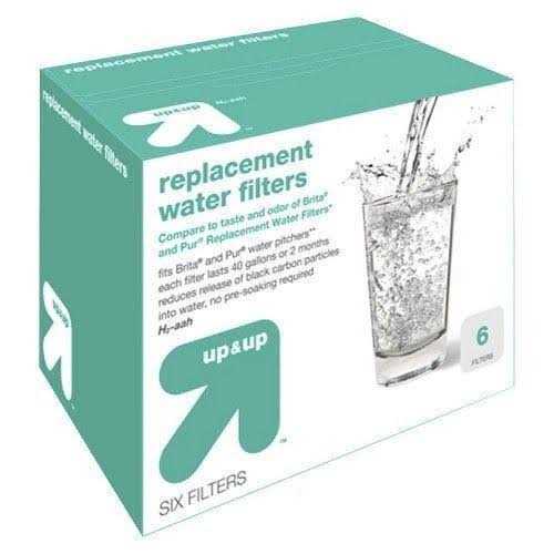 up & up Replacement Water Filters 6pk - Cheap Fitting