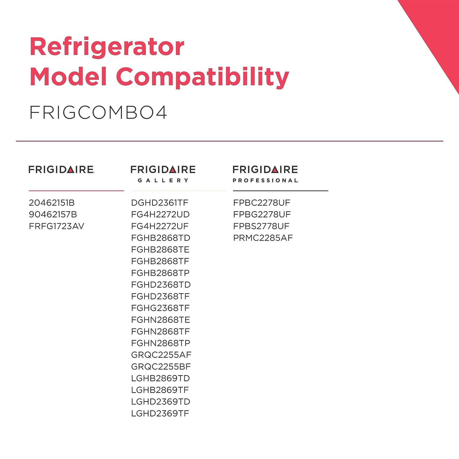 Frigidaire Puresource Ultra And Pureair Ultra II Water And Air Refrigerator Filter Combo Kit FRIGCOMBO4 - Cheap Fitting