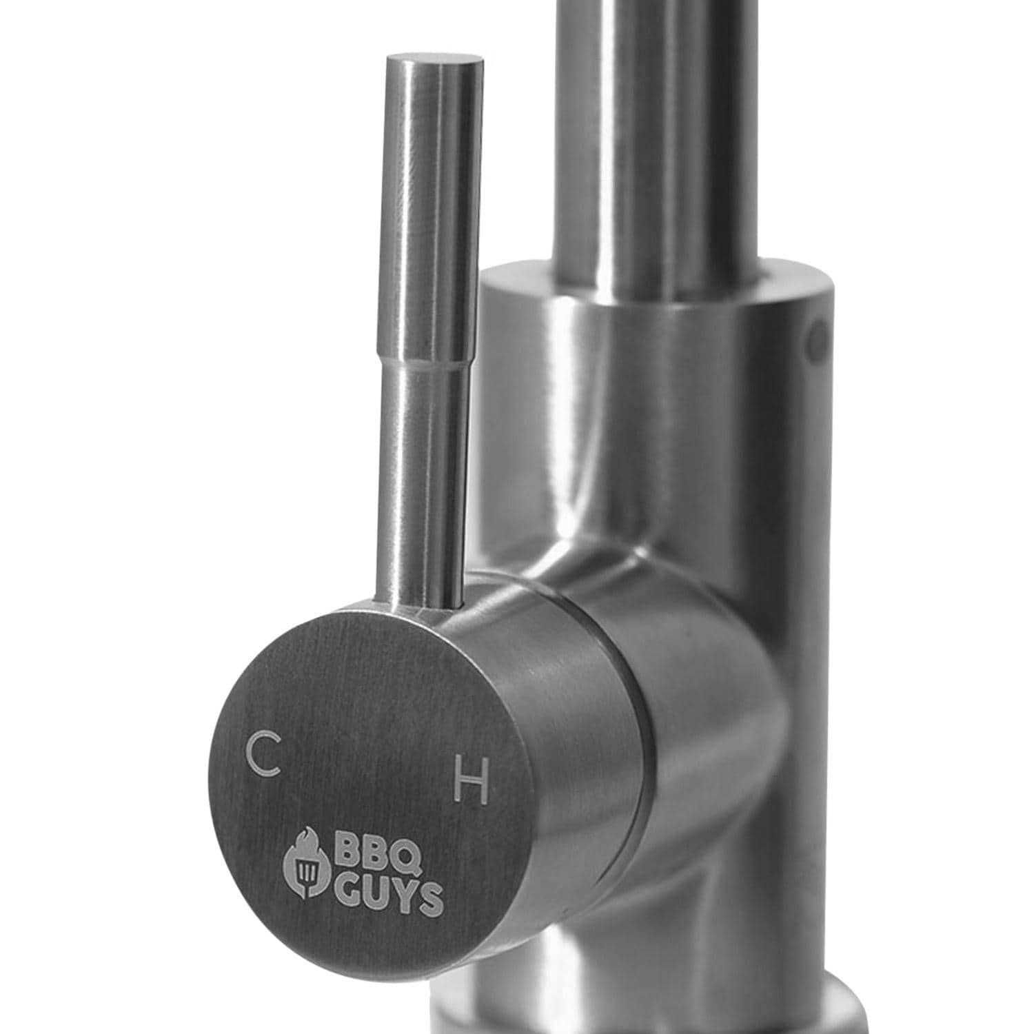 Bbqguys Signature Stainless Steel Outdoor Single Handle Gooseneck Hot/Cold Faucet - Cheap Fitting
