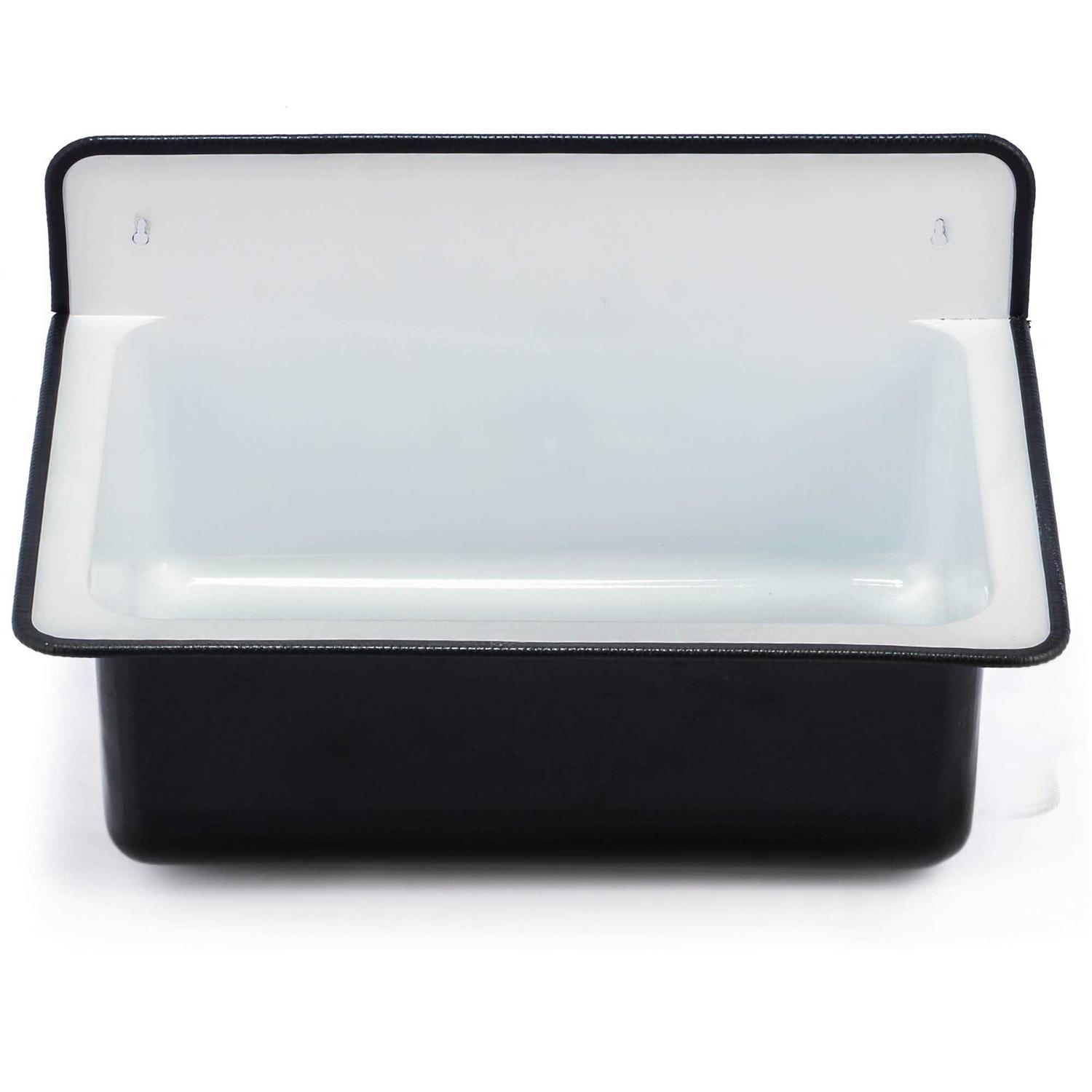 Nantucket Sinks NS-ACBS20-YLWW 20-inch Yellow Wallmount Bucket Sink No Overflow - Cheap Fitting