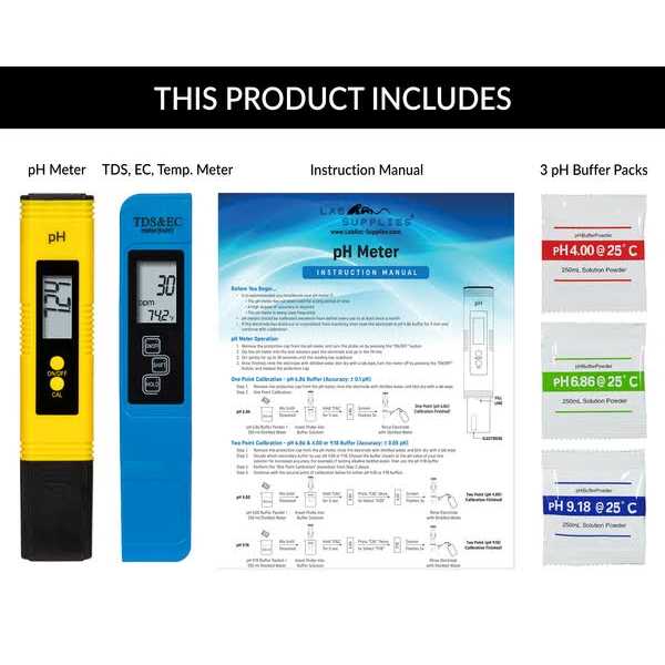 LabRat Supplies pH Meter and TDS Ec Temperature Meter - Cheap Fitting