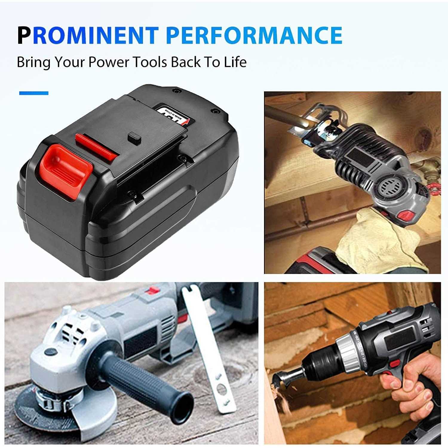 Upgraded 2 Packs 4500mAh Ni-Mh Replacement Battery for Porter Cable 18V Battery Compatible with Porter Cable 18 Volt Battery PC18B PCC489N PC18BLEX - Cheap Fitting