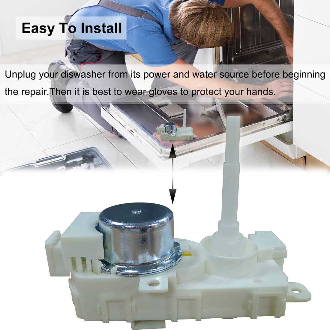 W10537869 Diverter Valve Motor Compatible with Whirlpool Dishwasher W10195677 - Cheap Fitting