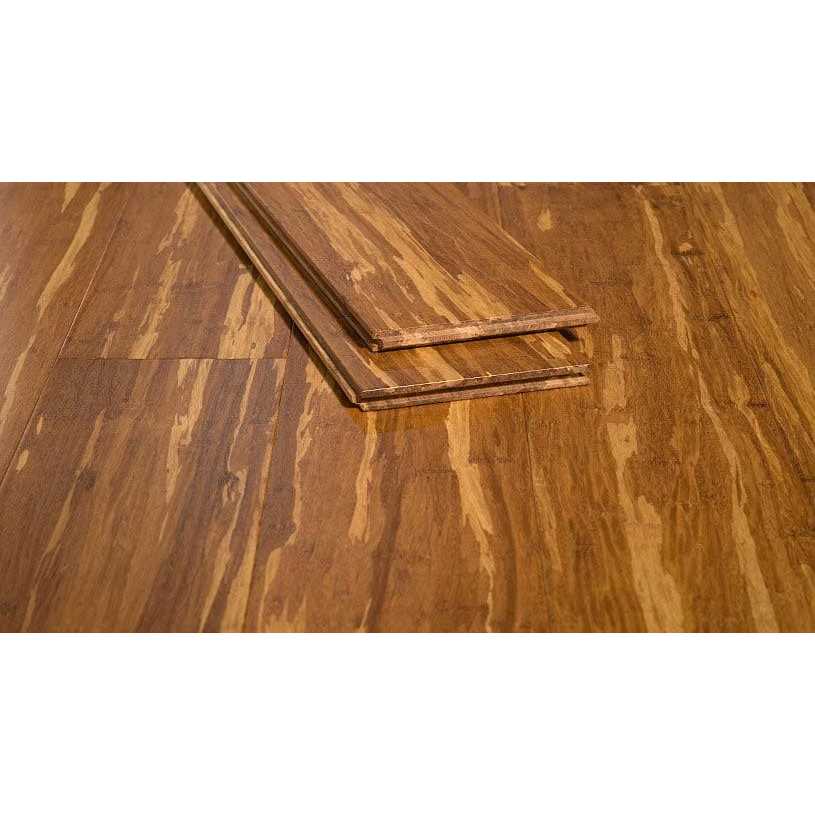 Tiger Strand Bamboo Flooring Wide Plank - Cheap Fitting