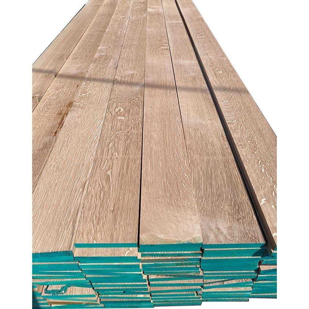 Swaner Hardwood 1 in. x 6 ft. Quarter Sawn White Oak S4S Hardwood Board - Cheap Fitting