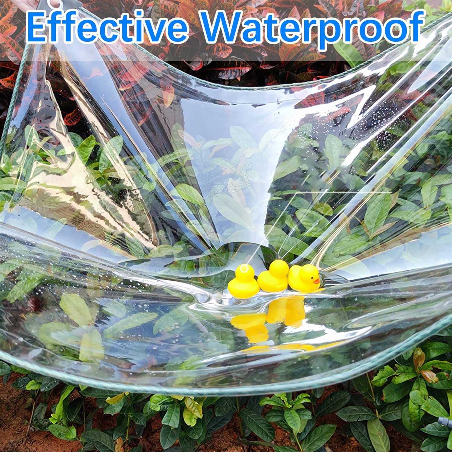 SDFVSDF Plant cover Transparent Tarpaulin Waterproof PVC Plastic Tarp with Eyelets - Cheap Fitting