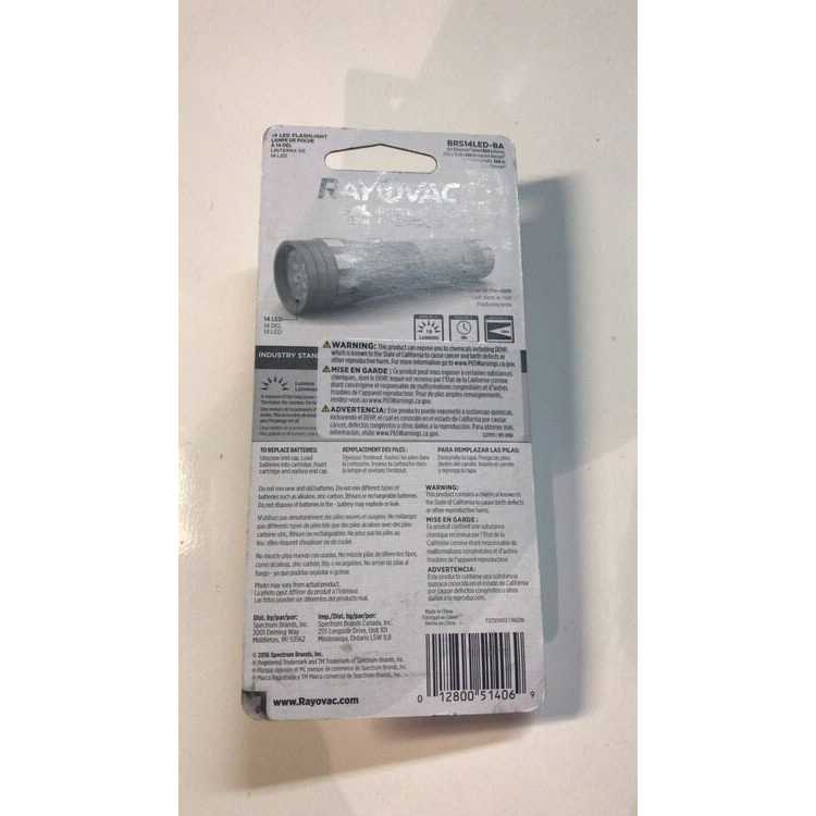 Rayovac Mini LED Flashlight with Glow in the Dark Rubber Grip - Cheap Fitting