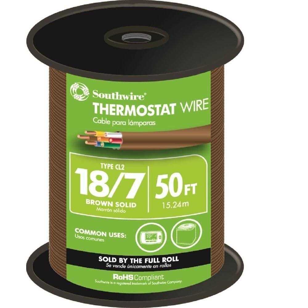 Southwire 50 ft. 18/7 Solid Copper Thermostat Wire - Cheap Fitting