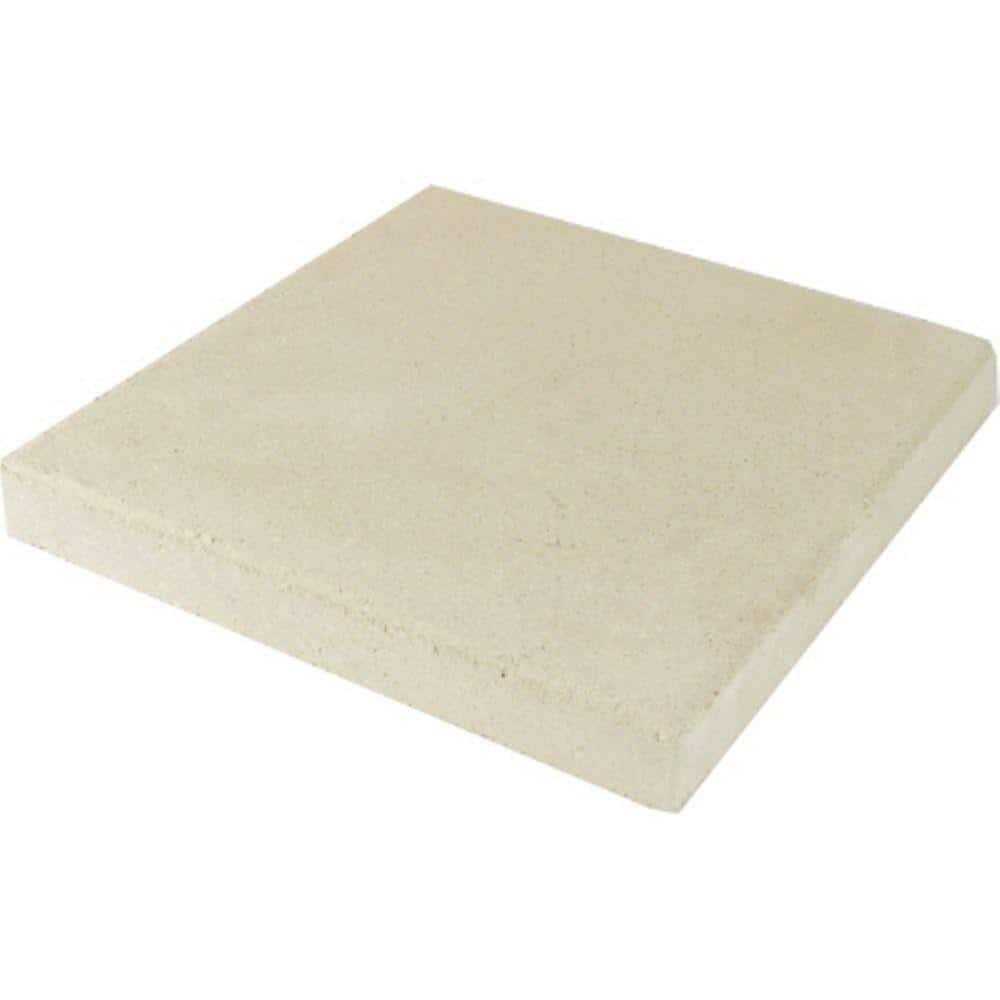 Oldcastle 15.75 in. x 15.75 in. x 1.75 in. White Concrete Step Stone - Cheap Fitting