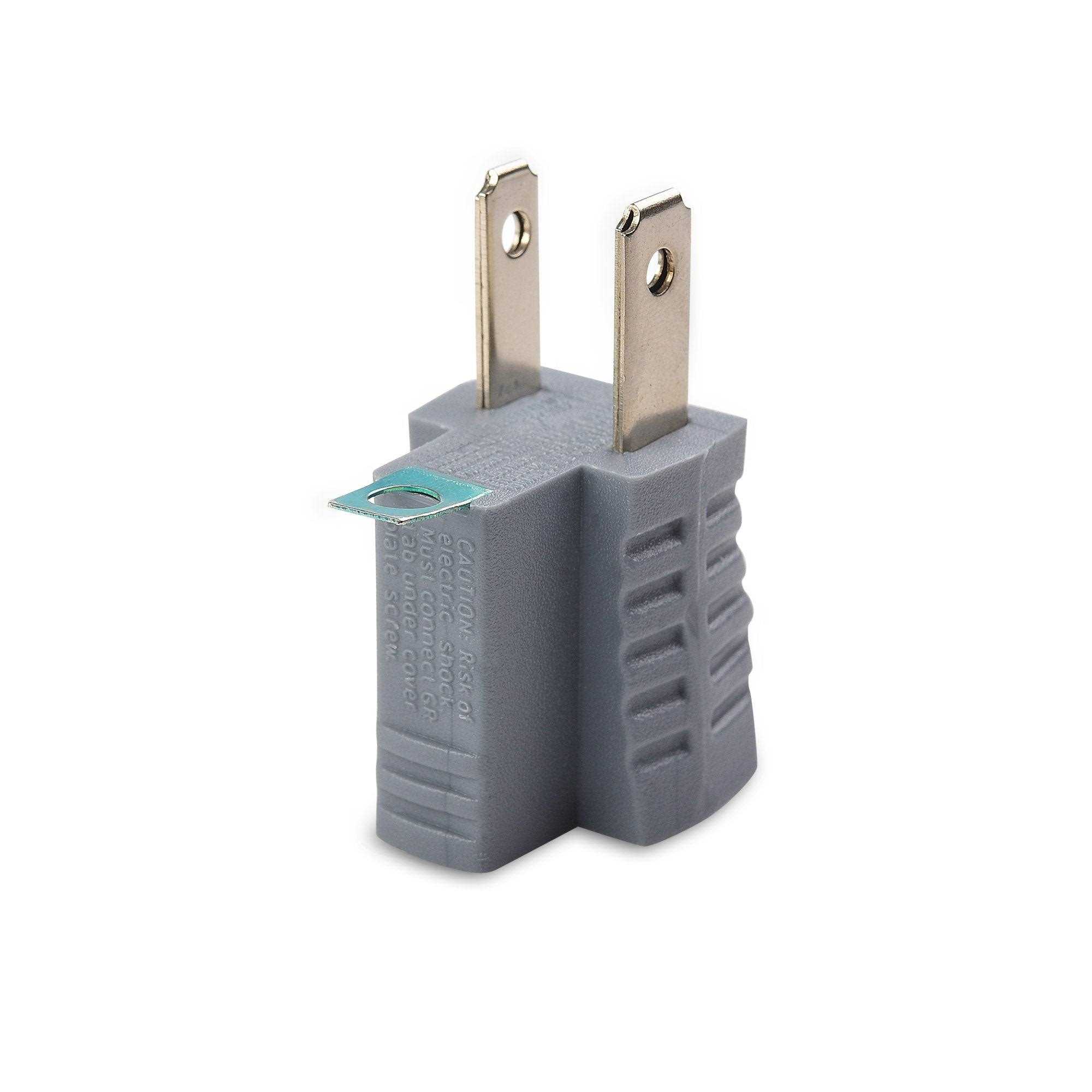 Cable Matters Polarized Grounding Adapter in Grey - Cheap Fitting