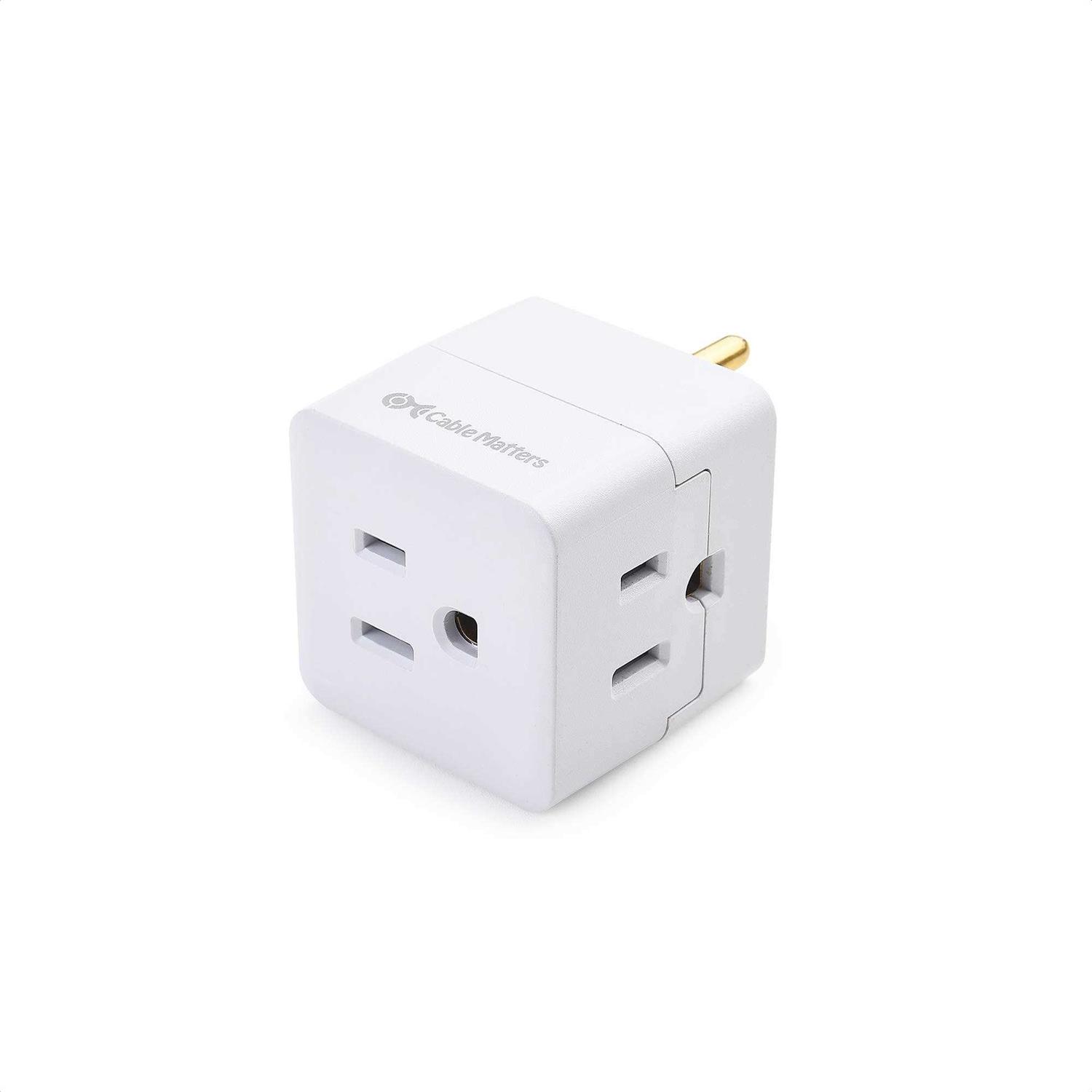 Cable Matters 3-Pack 3 Outlet Wall Adapter - Cheap Fitting