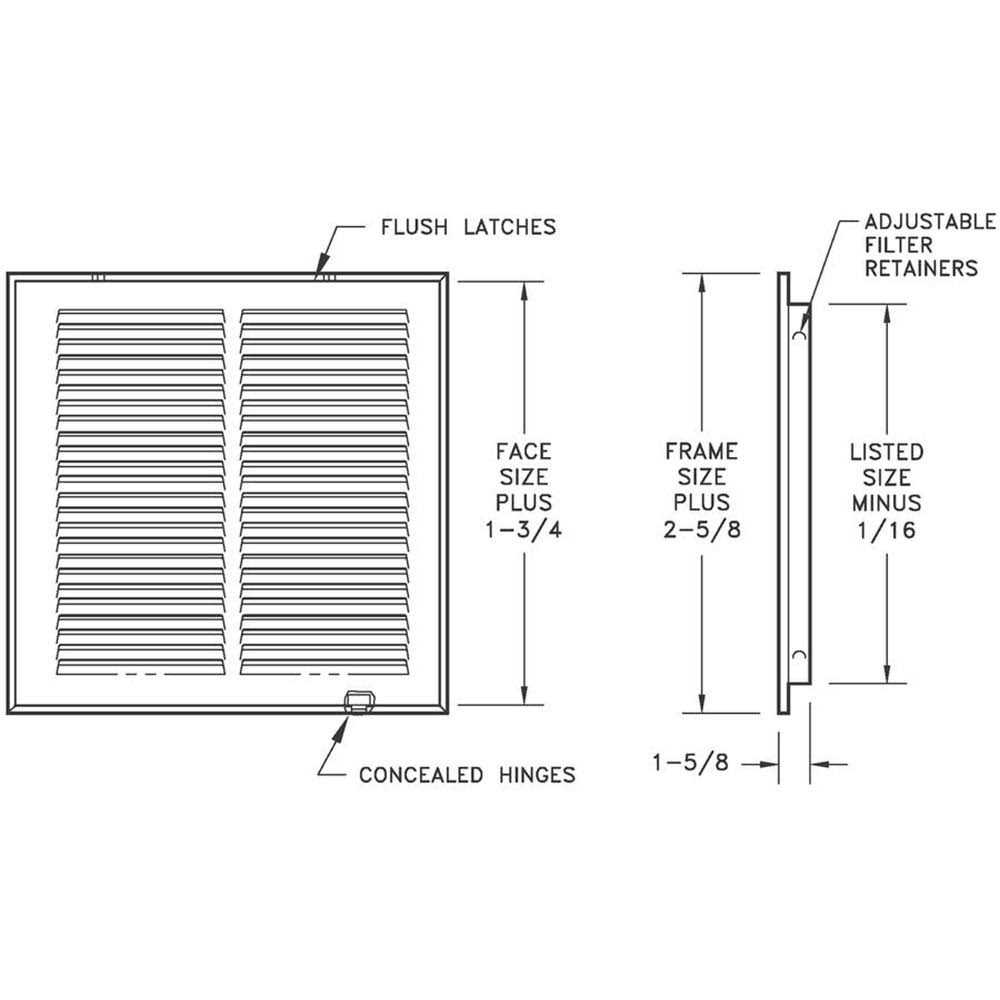 Hart Cooley 673 Air Return Grille - Cheap Fitting