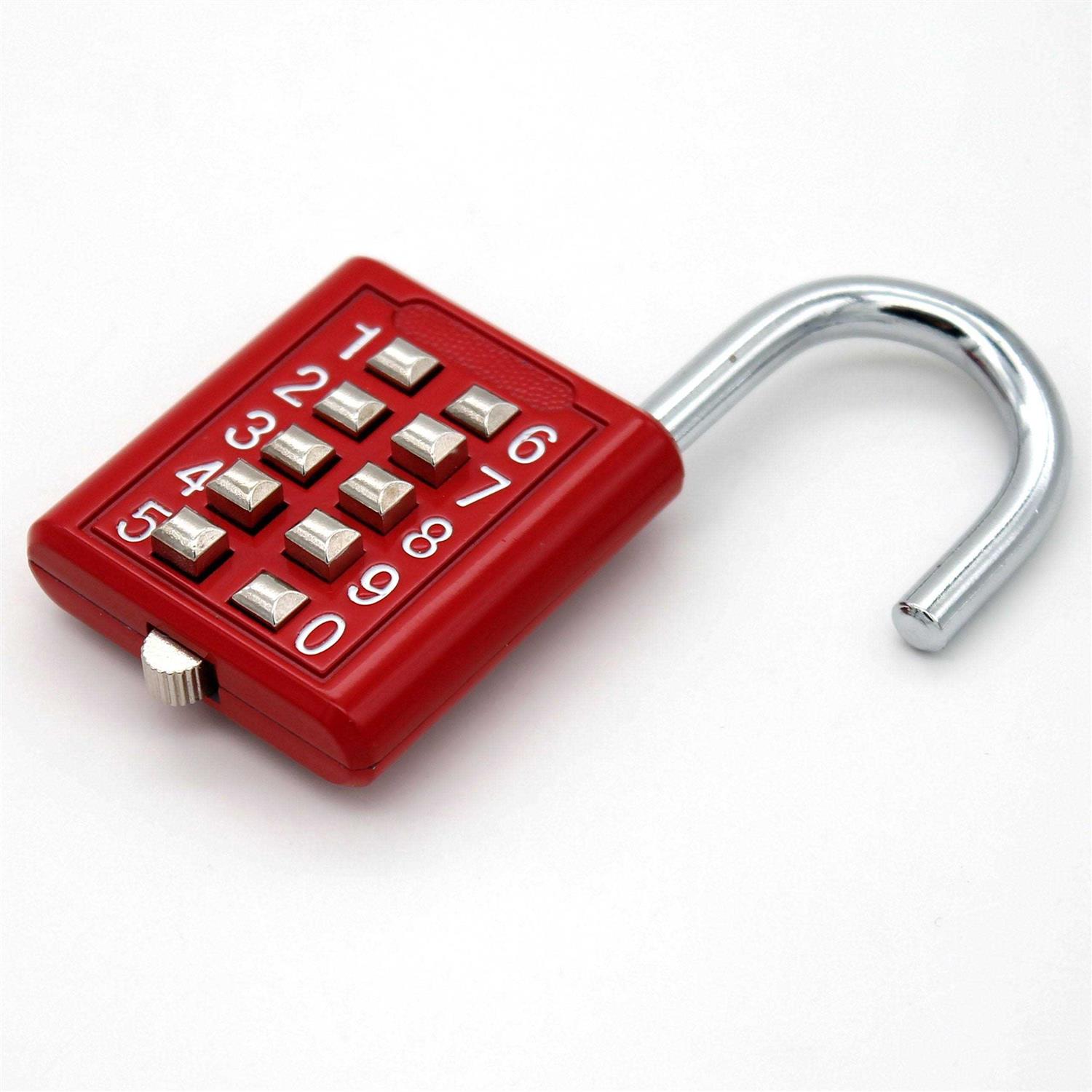 mioni 10 digit push button combination padlock - Cheap Fitting