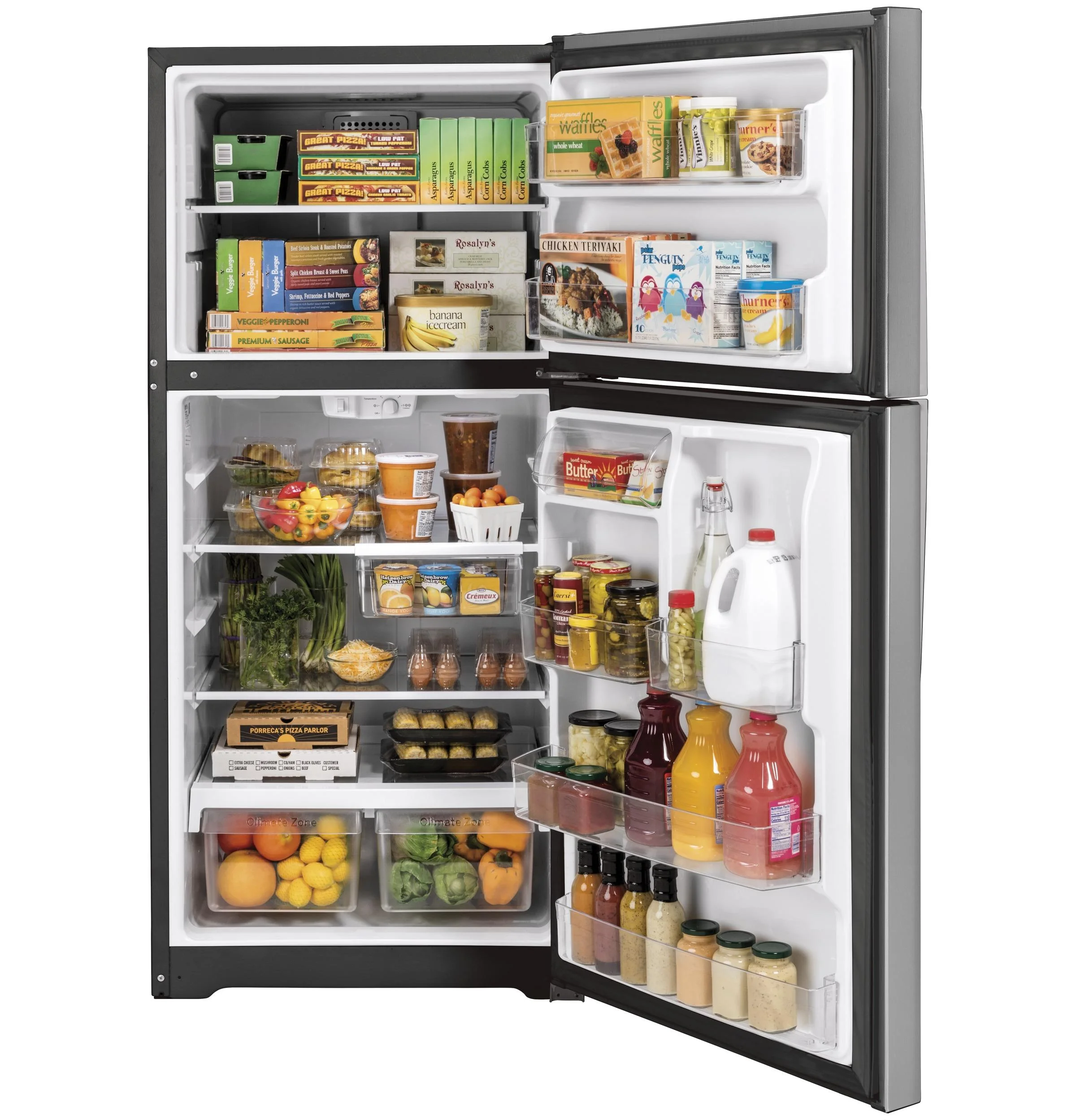 GE APPLIANCES GTS19KYNRFS  TOP FREEZER FREESTANDING REFRIGERATOR White - Cheap Fitting