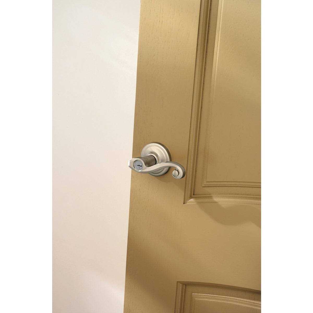 Kwikset Smartkey Lido Satin Nickel Entry Lockset KW1 1-3/4 - Cheap Fitting
