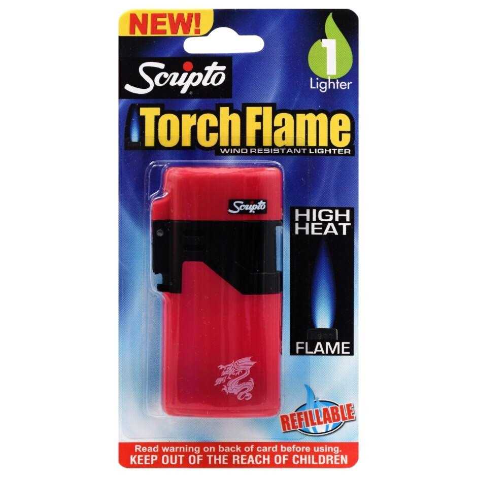 Scripto Torch Flame Pocket Lighter - Cheap Fitting