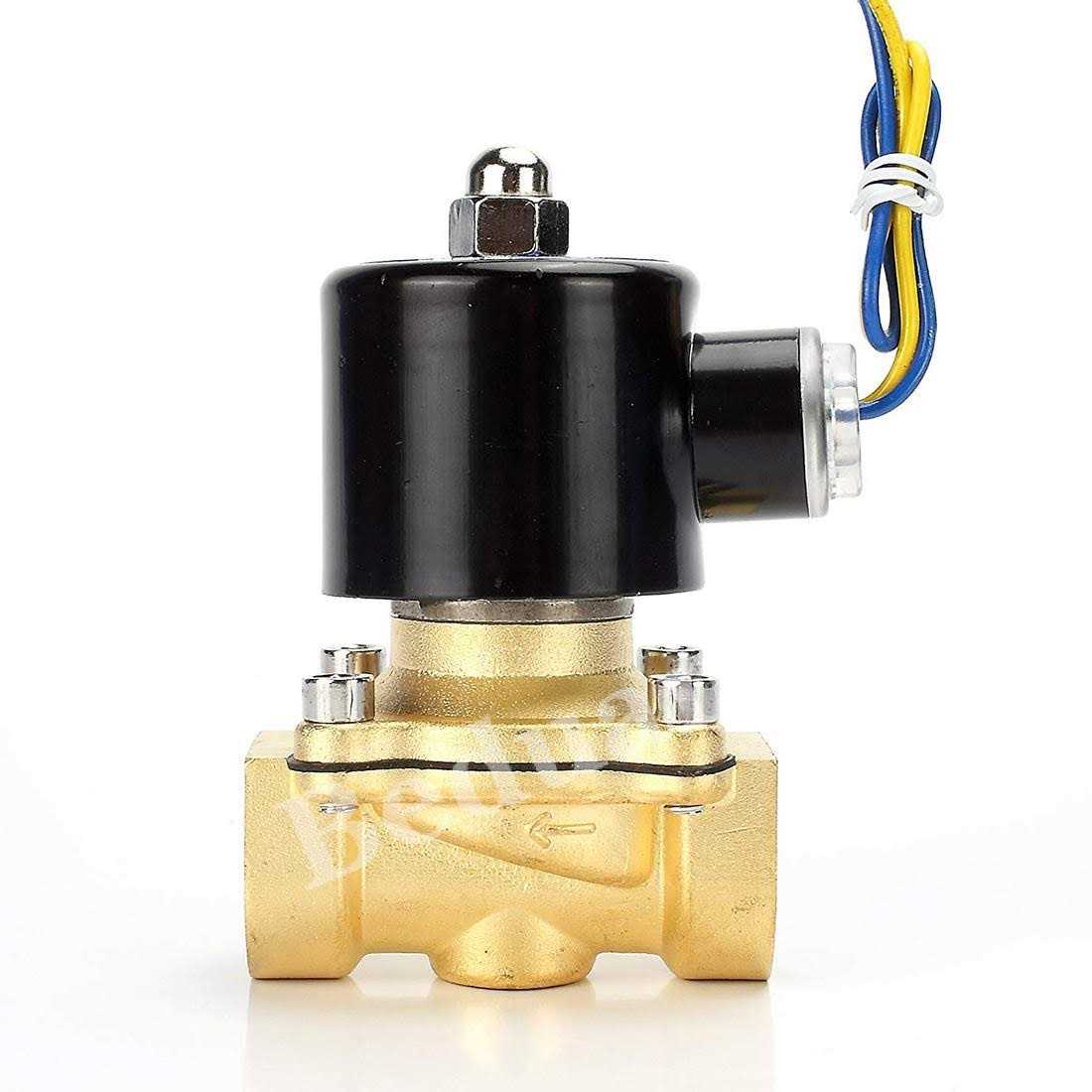 Beduan Brass Electric Solenoid Valve 1/2 12V Air Valve Normally Colsed for Water Air Gas Fuel Oil - Cheap Fitting