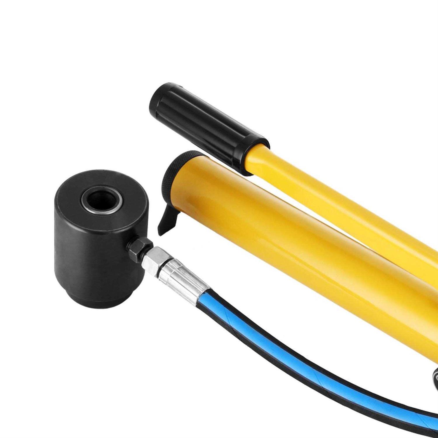 VEVOR Hydraulic Knockout Punch 6 Die 10 Ton Holesaw Set Cutter Tool Saw Electrical Conduit Metal Drill - Cheap Fitting