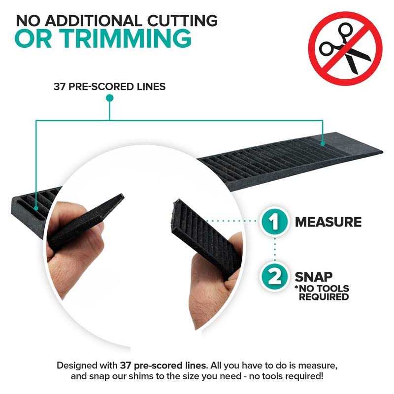 Composite Shims Hard Composite Shims for Home Improvement Never Rot Shims for Leveling - Cheap Fitting