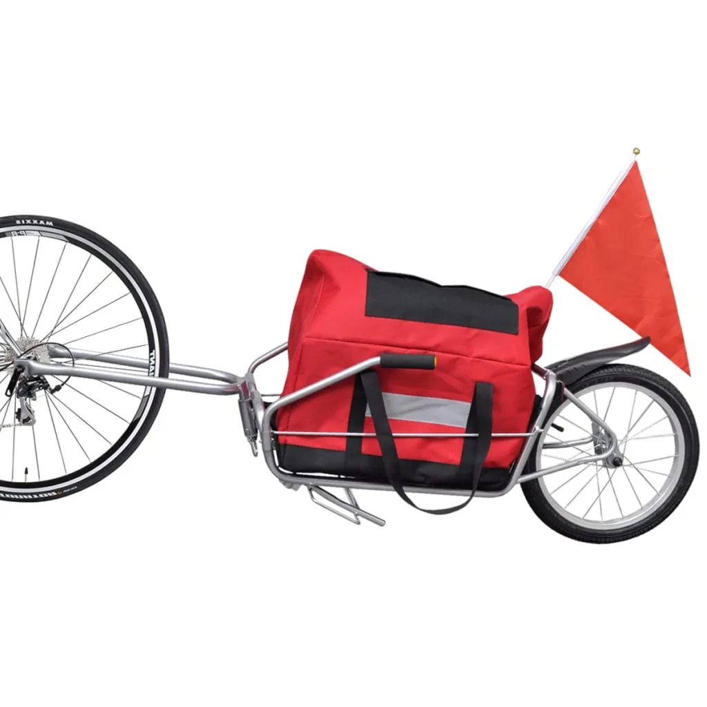 vidaXL Bicycle Cargo Trailer One-wheel with Storage Bag - Cheap Fitting