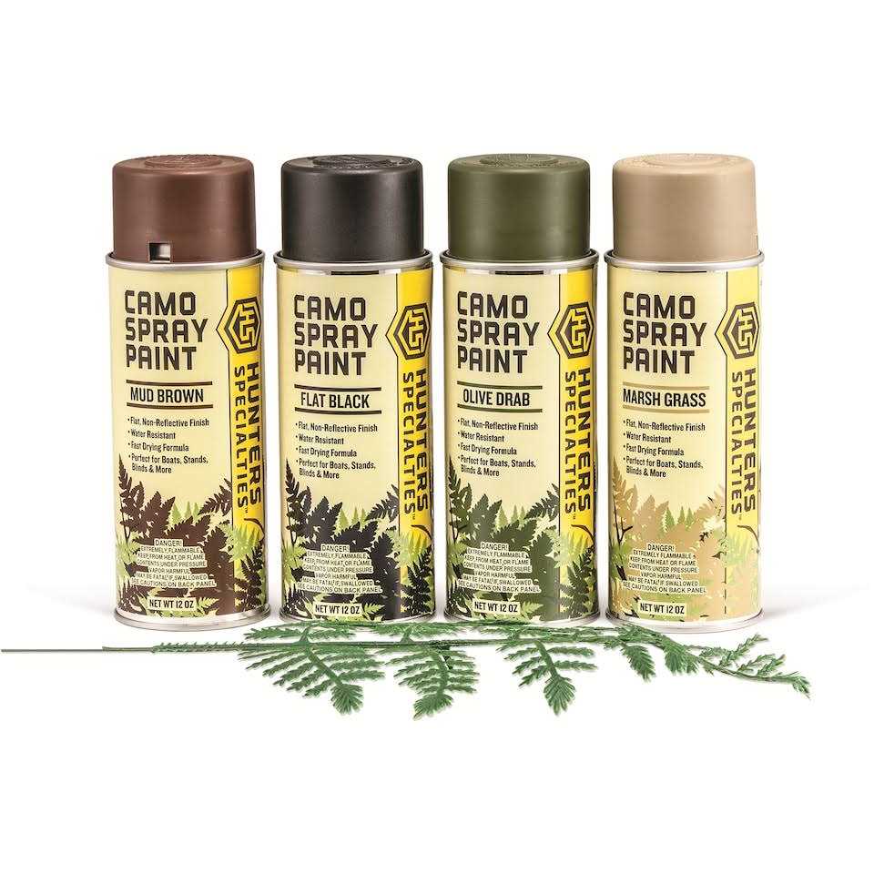 Hunters Specialties Camo Spray Paint Kit with Leaf Stencil - Cheap Fitting