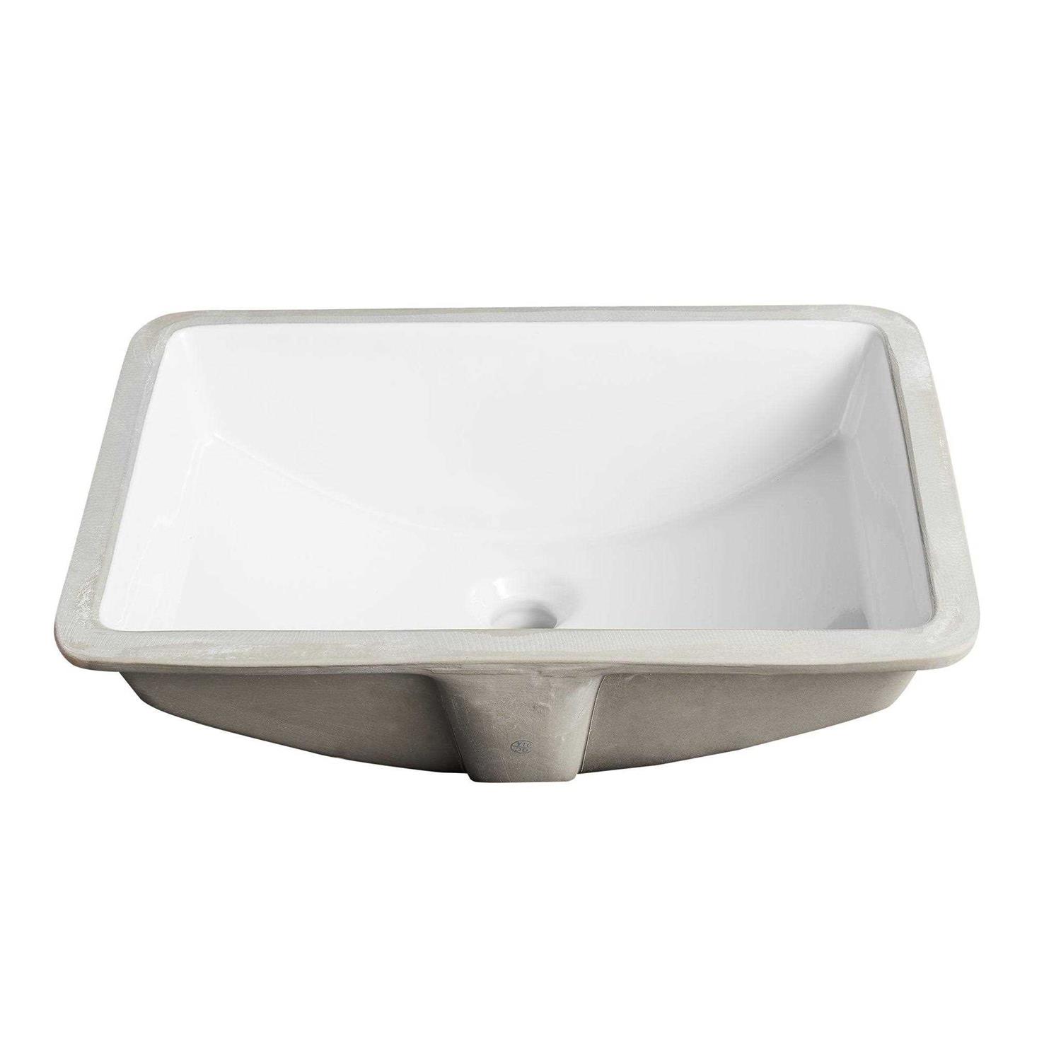 DeerValley DV-1U101 Ally Modern Undermount Bathroom Sink Rectangular - Cheap Fitting