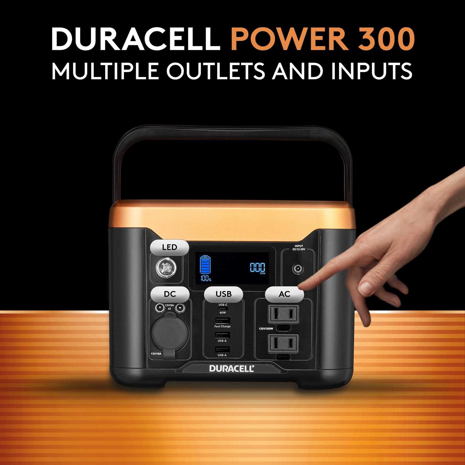 Duracell Portable Power Station 300 Lithium Battery Backup for Emergency Kits - Cheap Fitting