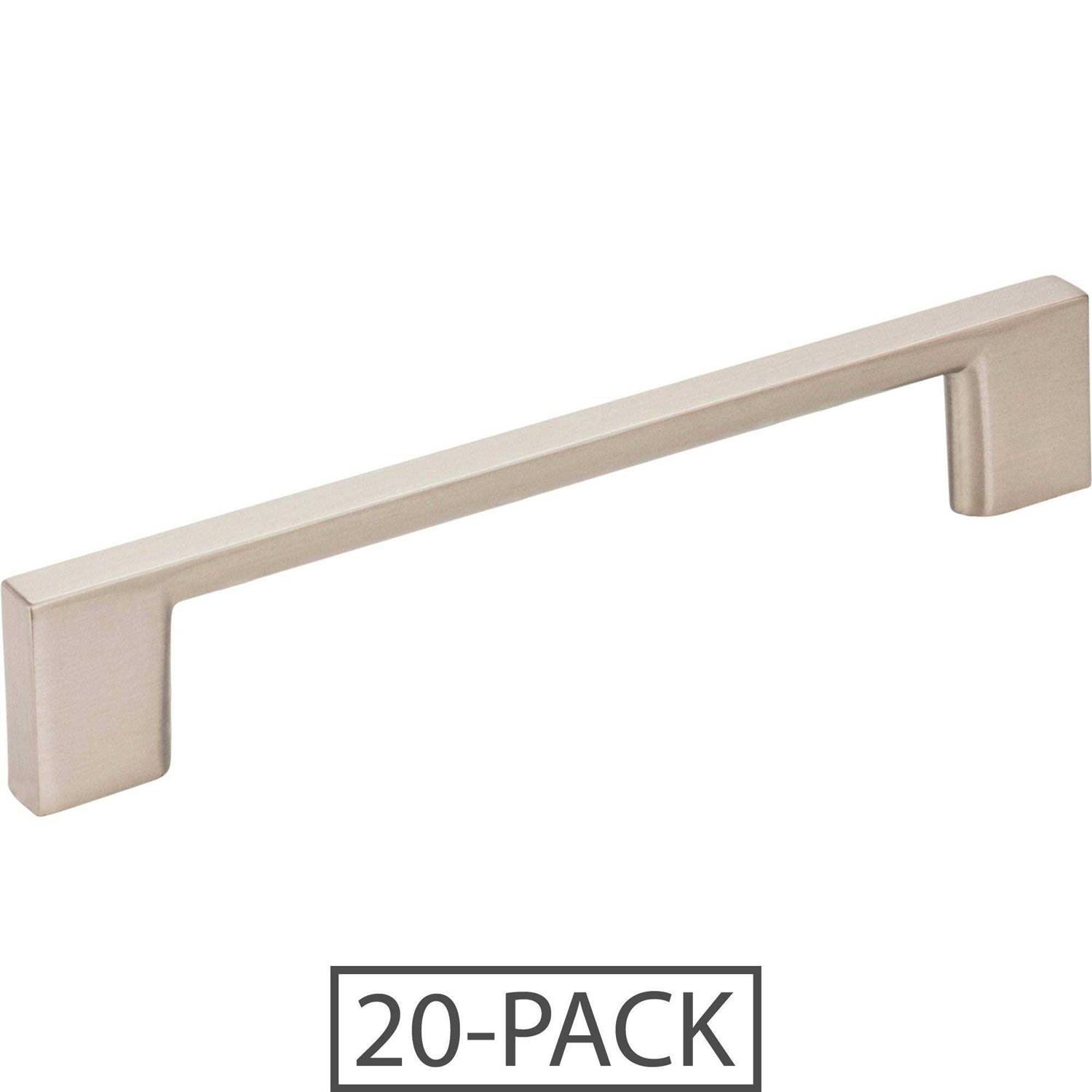 Jeffrey Alexander 128 mm Center-to-Center Square Sutton Cabinet Bar Pull 20-Pack 635-128 - Cheap Fitting