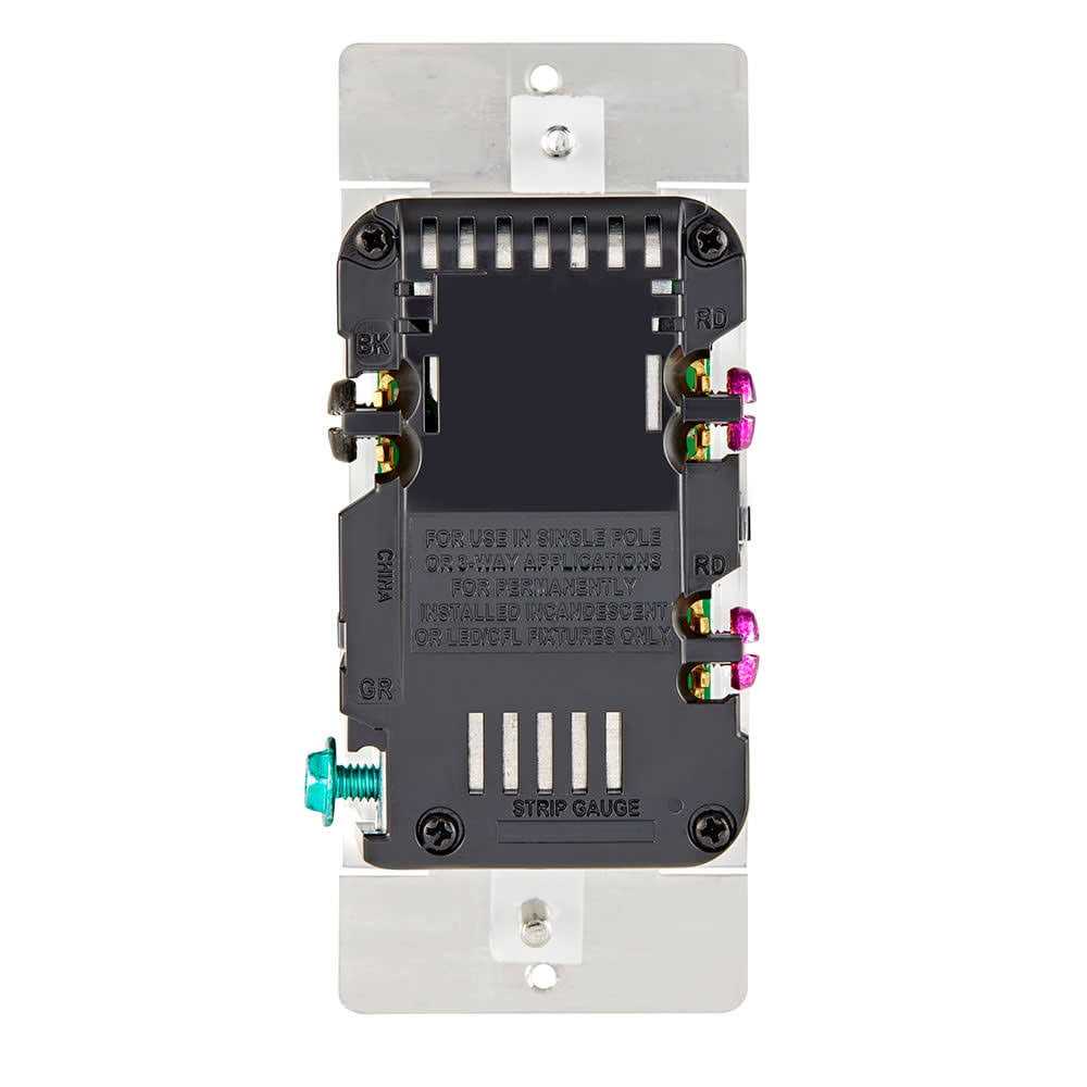Leviton Decora 600-watt Single-Pole/3-Way Universal Rocker Slide Dimmer DSL06-3PW - Cheap Fitting