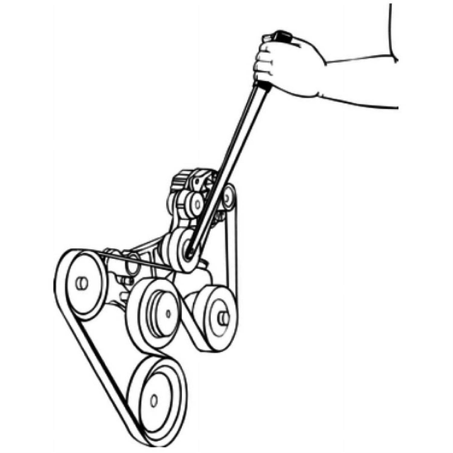 Eastwood Automotive Serpentine Accessory Fan Belt Remove and Install Tool - Cheap Fitting