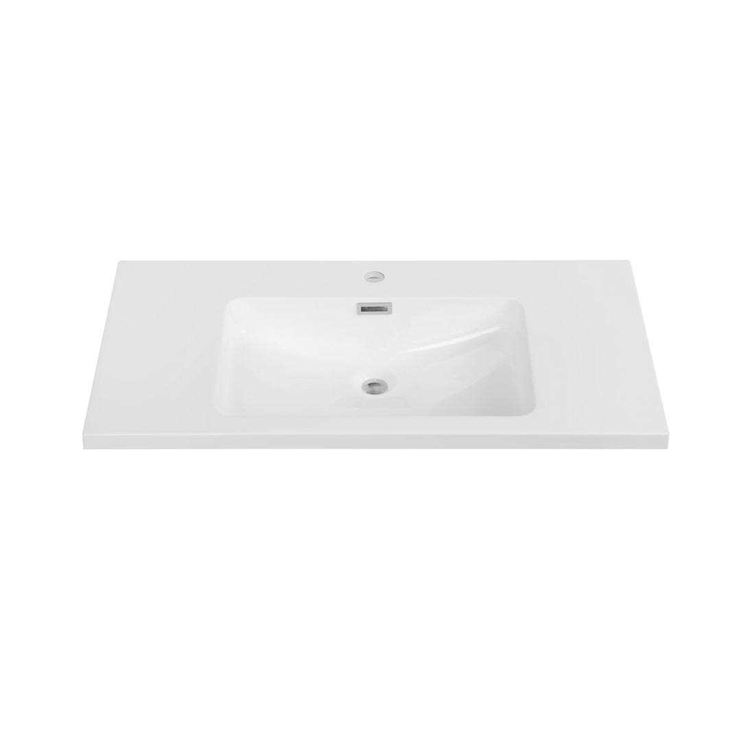 Streamline 35.4 in. Solid Surface Resin K-1203-35 Vanity Top - Cheap Fitting