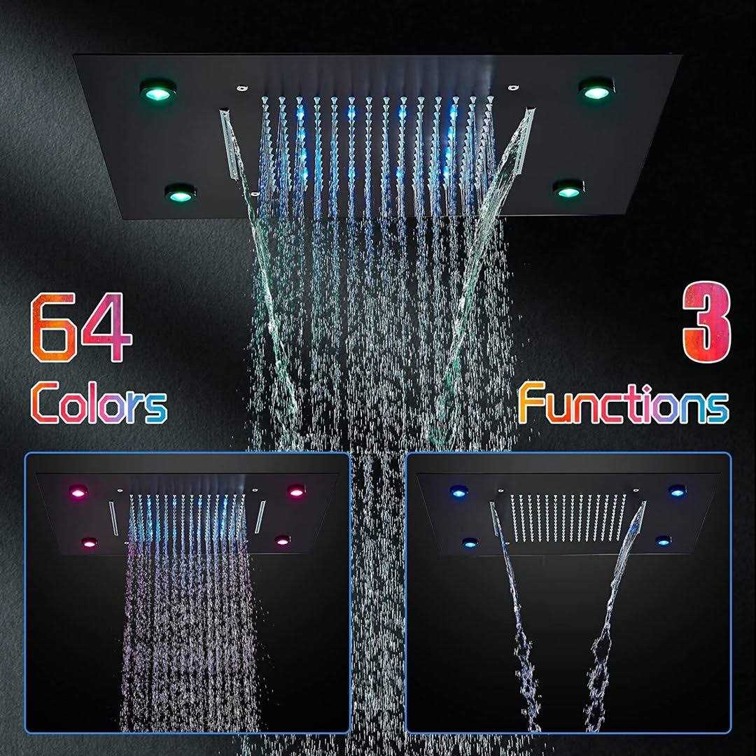 Senlesen 31D-PH4935YKS Rain Fixed Shower Head 2.5 GPM GPM with Self-Cleaning - Cheap Fitting