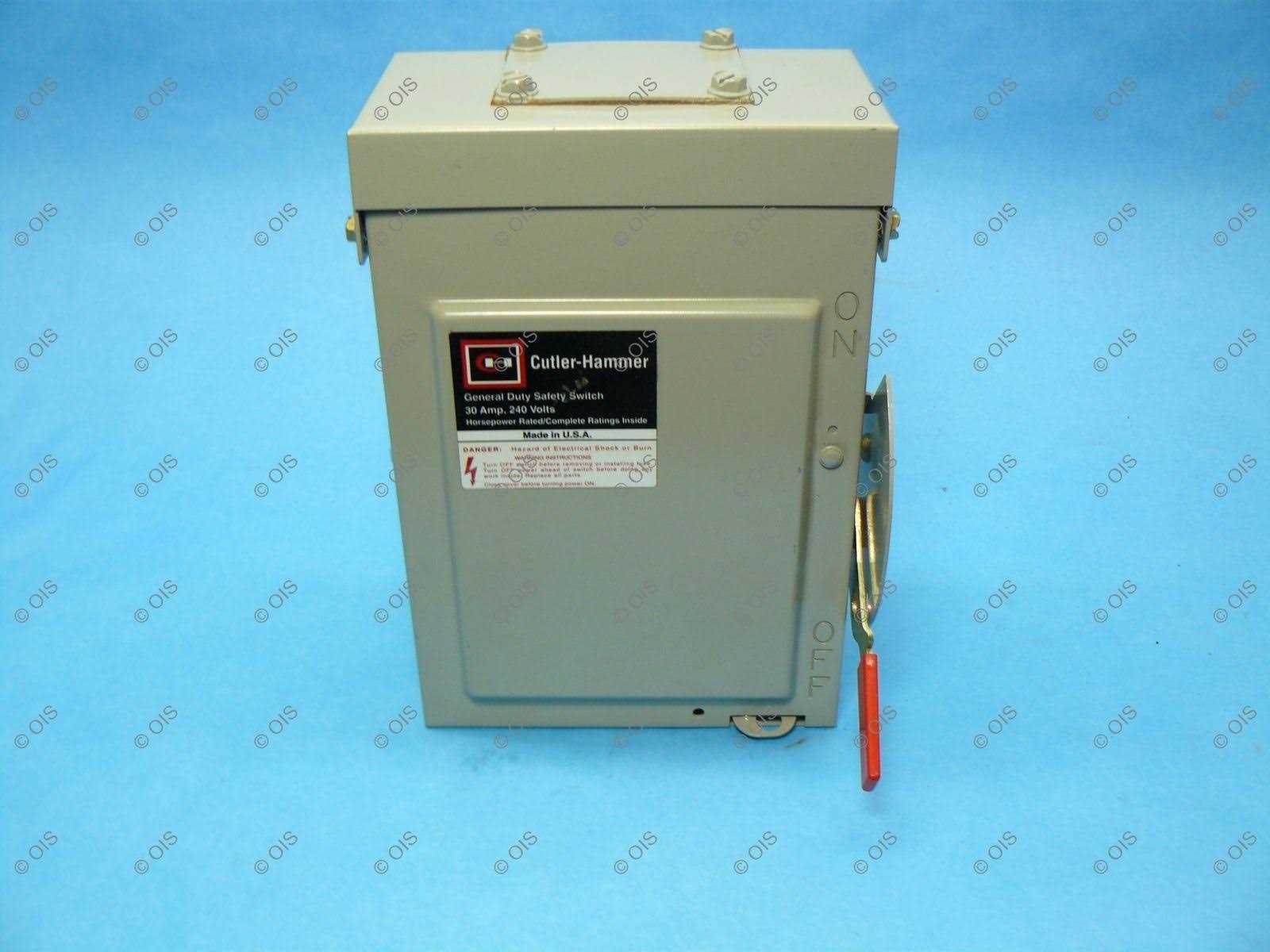 Eaton 30A Safety Switch DG221NRB - Cheap Fitting