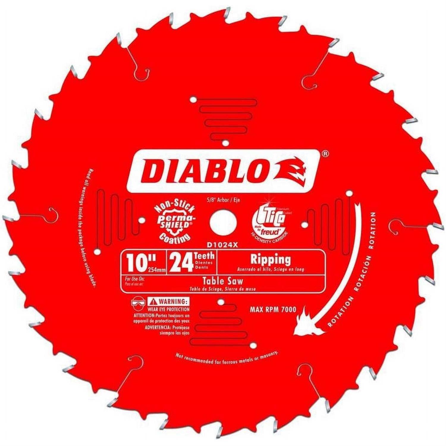 D1024X Diablo 24-Tooth Ripping Saw Blade - Cheap Fitting