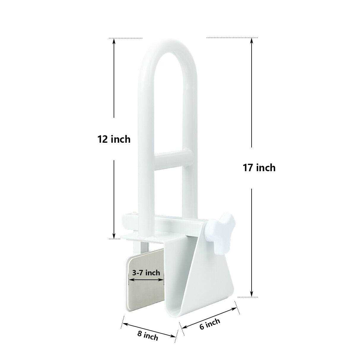 Bathtub Safety Rail, Medical Adjustable Tub Grab Bar Handle Clamp Safety Handrail Support for Seniors and Elderly - Cheap Fitting