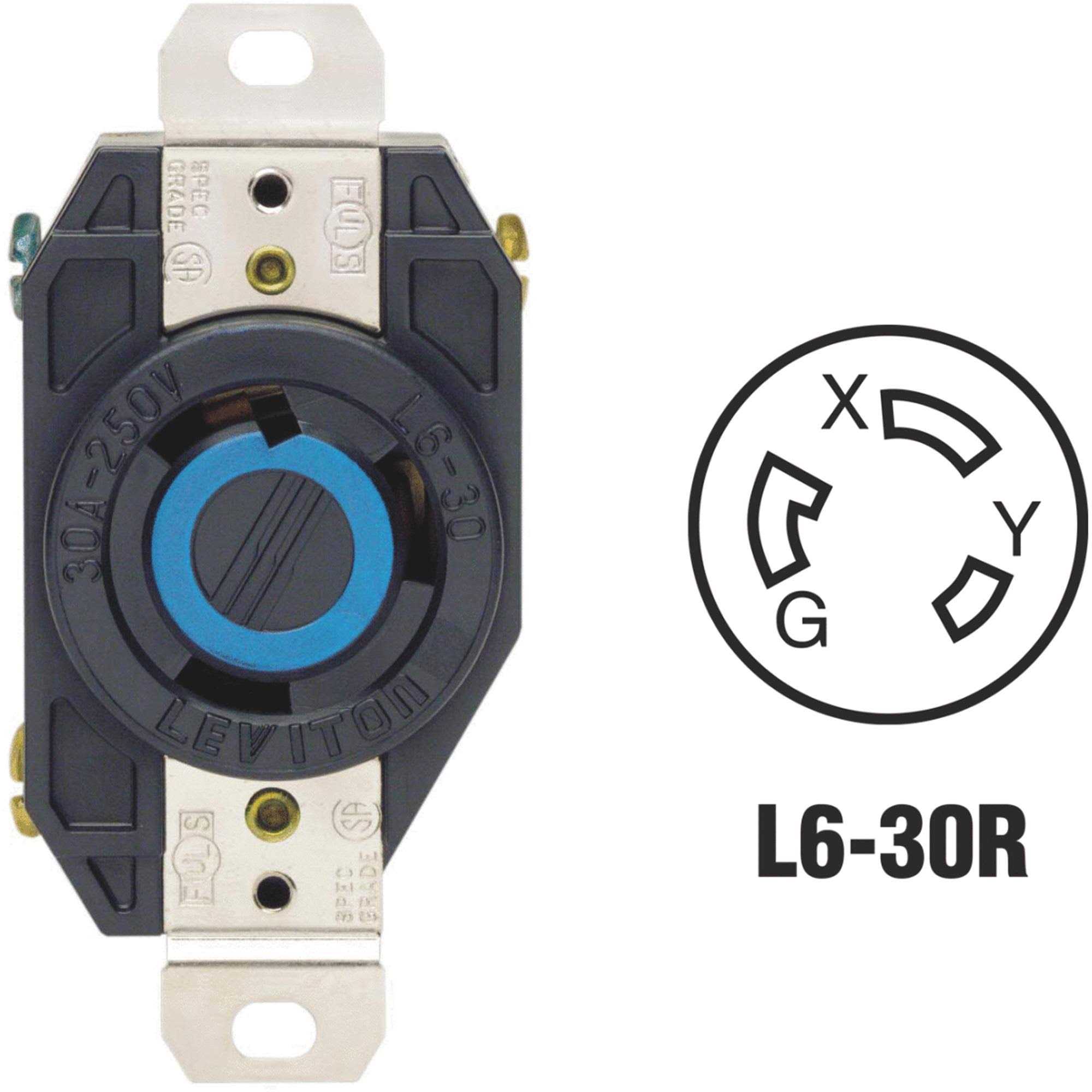 Leviton 2620 Locking Flush Receptacle - Cheap Fitting