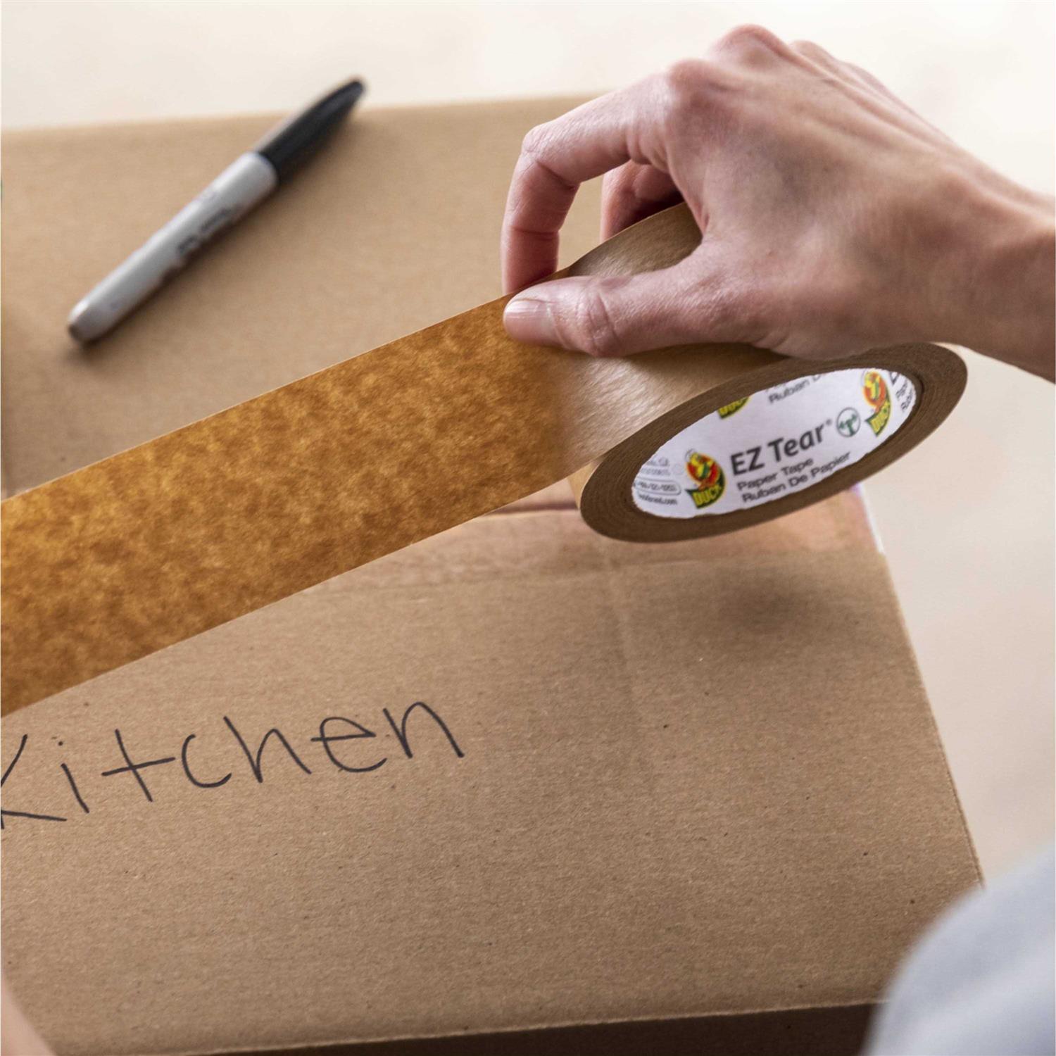 Duck 1.88 x 25 Yard EZ Tear Paper Tape Tan - Cheap Fitting