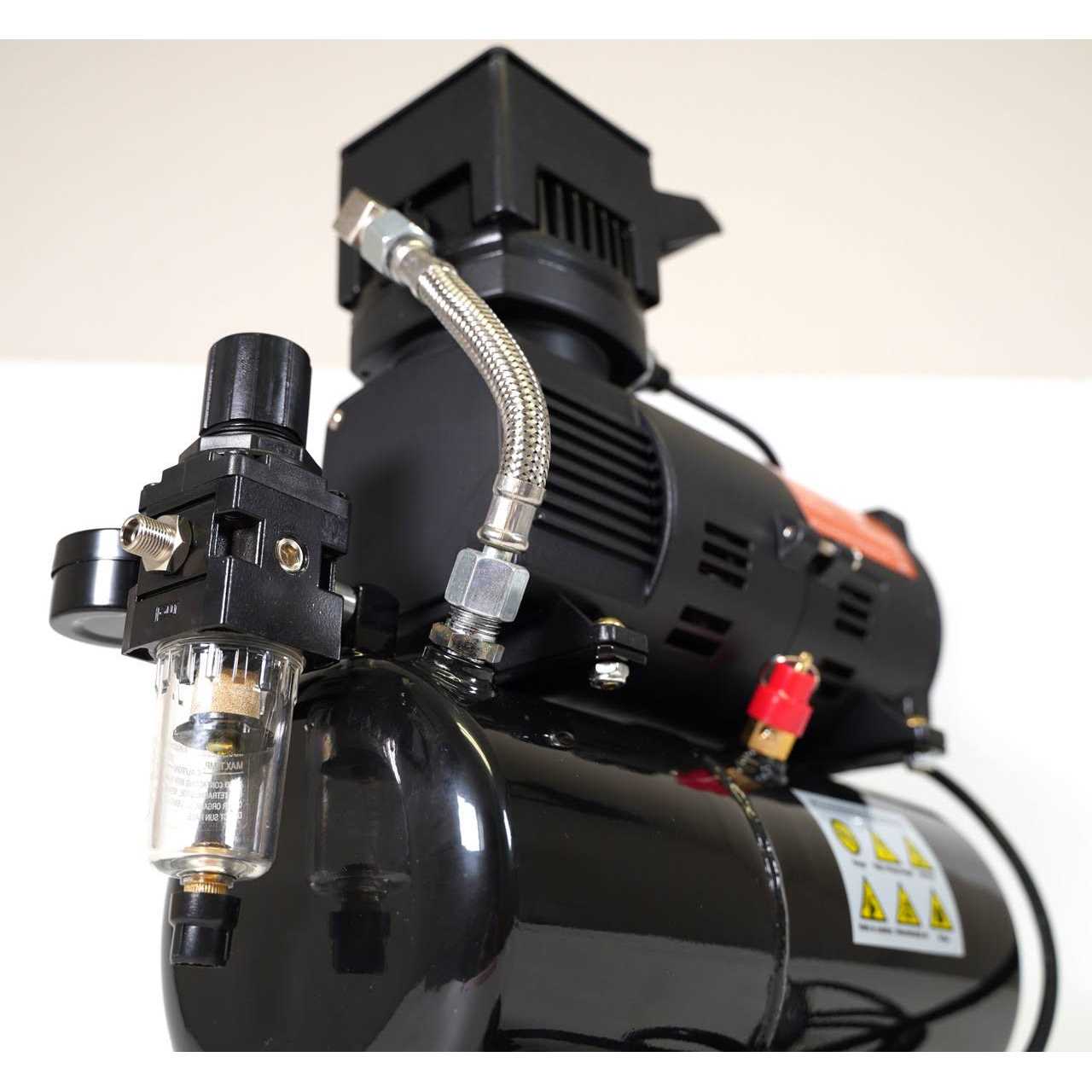 NO-Name Quiet Compressor for Airbrush with air Tank Model Tooty. NO-Name Brand by SprayGunner. with Bonus! - Cheap Fitting