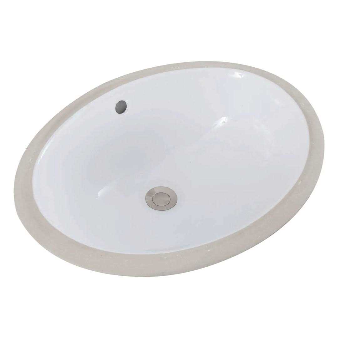 18 Oval Porcelain Undermount Bathroom Sink Signature Hardware - Cheap Fitting